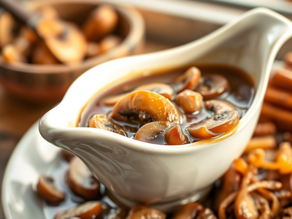Spicy Mushroom Gravy